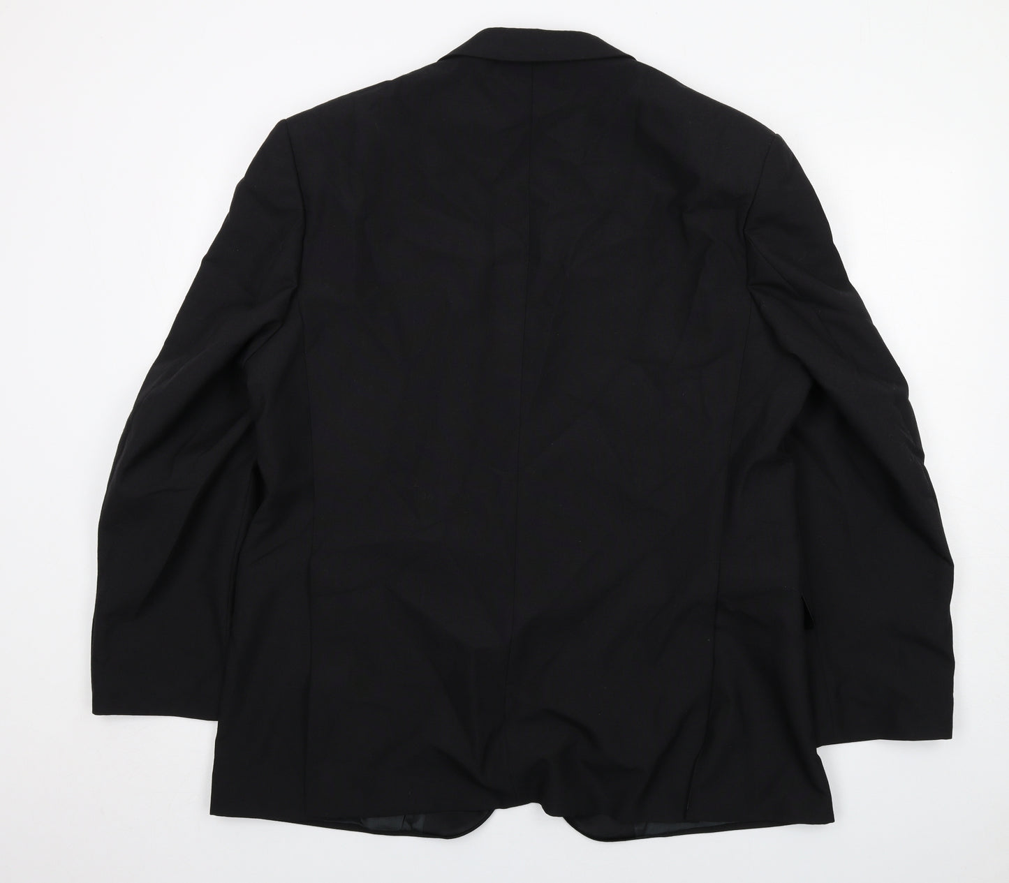 Skopes Mens Black Wool Tuxedo Suit Jacket Size 46 Regular