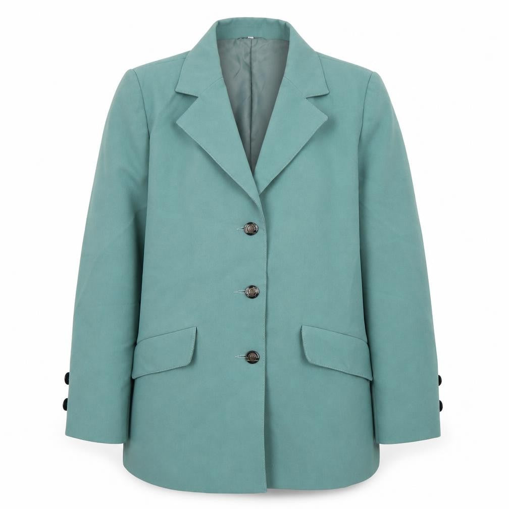 Finesse Womens Green Polyester Jacket Suit Jacket Size 16