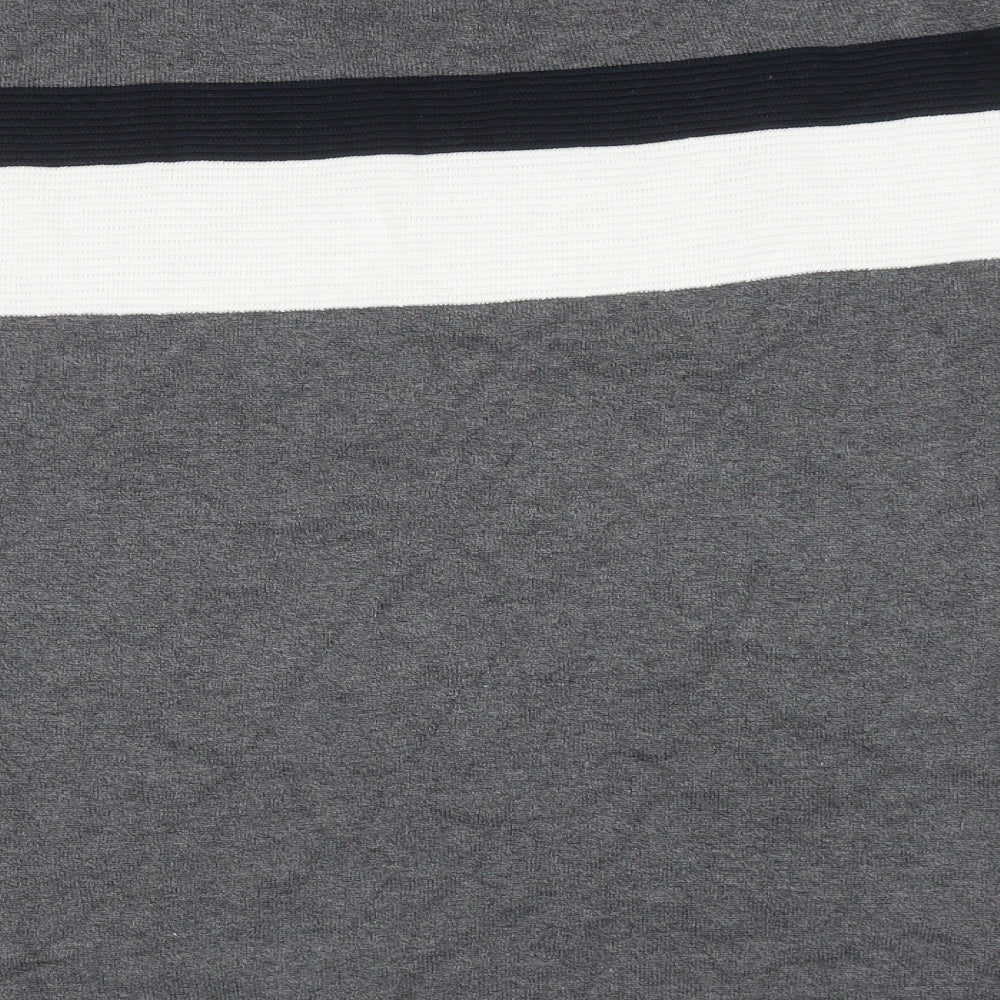 Threadbare Mens Grey Round Neck Cotton Pullover Jumper Size 2XL