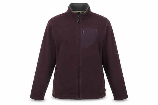 Front view of Marks & Spencer women’s purple jacket, size M, zip