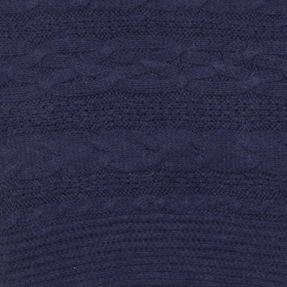 Indigo Womens Blue Round Neck Acrylic Pullover Jumper Size 12