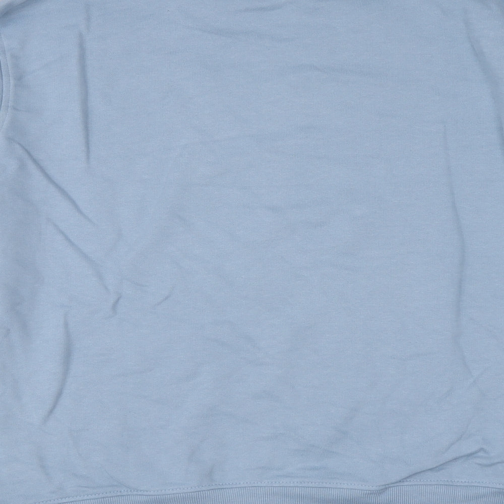 Marks and Spencer Mens Blue Cotton Pullover Sweatshirt Size L