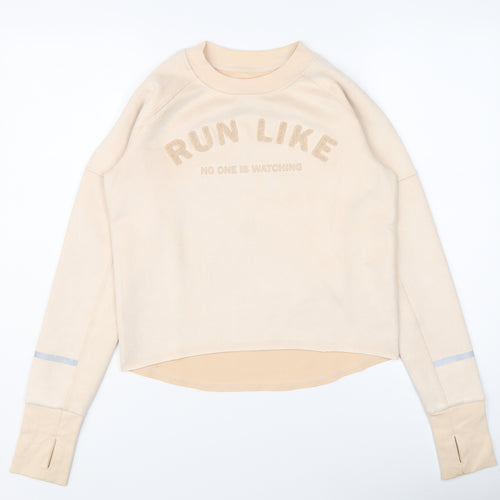 H&M Womens Pink Polyester Pullover Sweatshirt Size S Pullover - Run like no one is watching