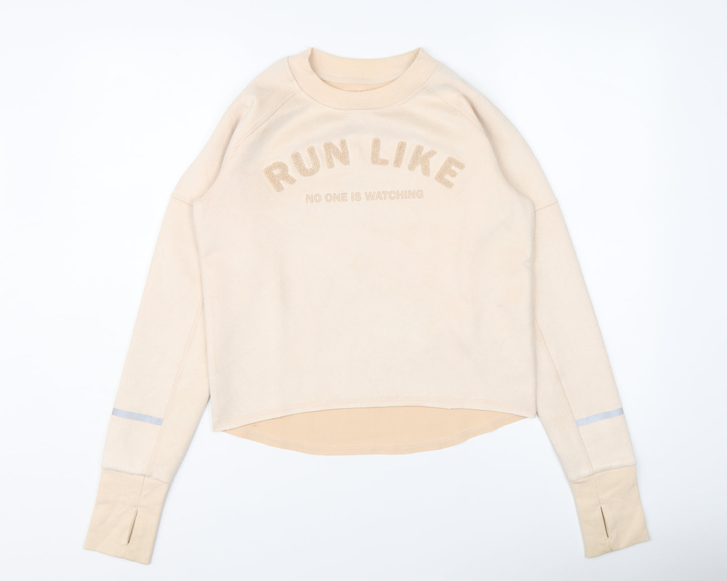 H&M Womens Pink Polyester Pullover Sweatshirt Size S Pullover - Run like no one is watching