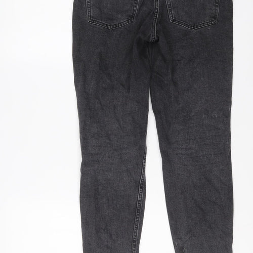 Topshop Womens Grey Cotton Skinny Jeans Size 26 in L26 in Regular Button