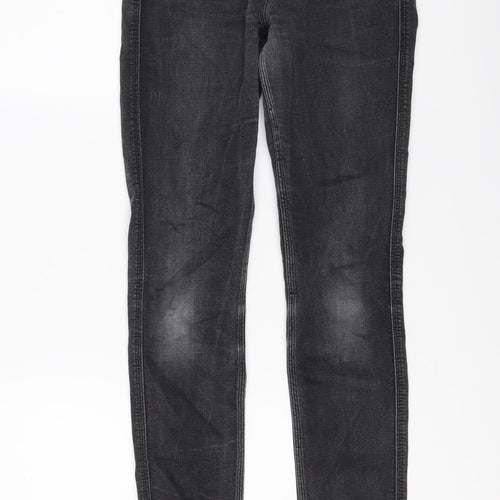 H&M Mens Grey Cotton Skinny Jeans Size 31 in L31 in Slim Button