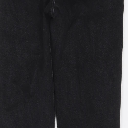 Zara Womens Black Cotton Skinny Jeans Size 8 L28 in Regular Button