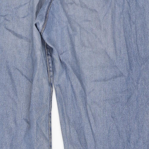 Hobbs Womens Blue Cotton Mom Jeans Size 18 L27 in Regular Button