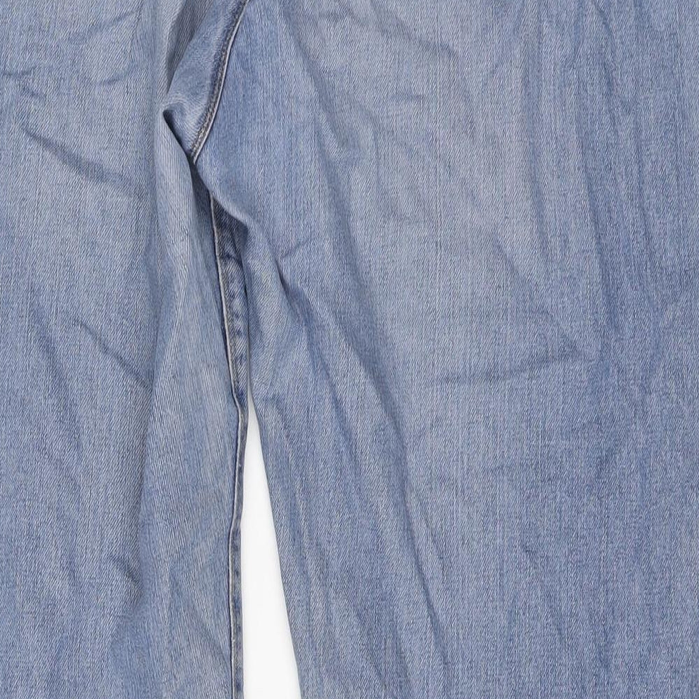 Hobbs Womens Blue Cotton Mom Jeans Size 18 L27 in Regular Button
