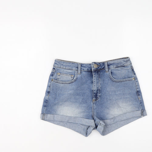 BDG Womens Blue Cotton Hot Pants Shorts Size M L3 in Regular Button