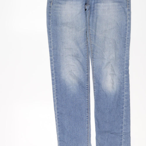 US Polo Assn. Womens Blue Cotton Straight Jeans Size 30 in L30 in Regular Button