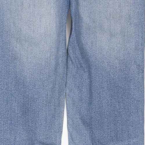 US Polo Assn. Womens Blue Cotton Straight Jeans Size 30 in L30 in Regular Button