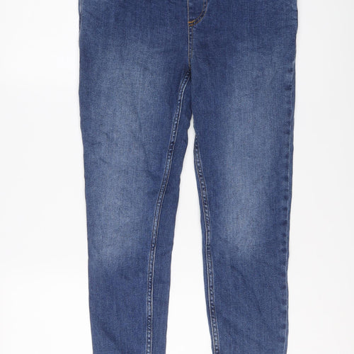 New Look Womens Blue Cotton Skinny Jeans Size 10 L28 in Regular