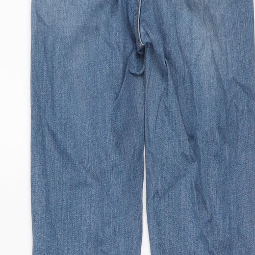 Topshop Womens Blue Cotton Skinny Jeans Size 26 in L29 in Regular Button