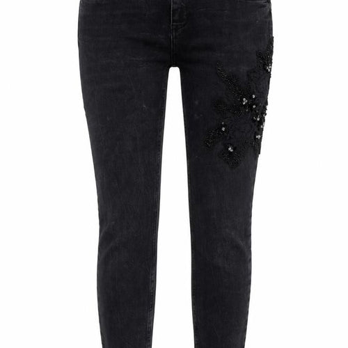 Zara Womens Black Cotton Skinny Jeans Size 10 L28 in Regular Button