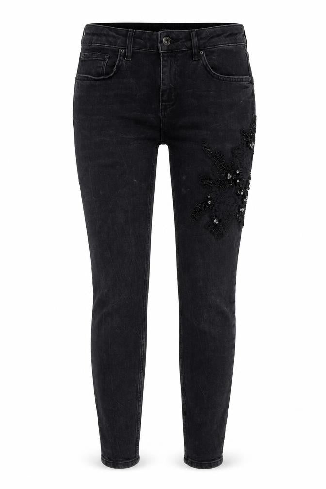 Zara Womens Black Cotton Skinny Jeans Size 10 L28 in Regular Button