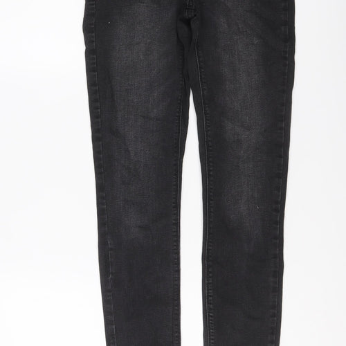 Denim & Co. Womens Black Cotton Skinny Jeans Size 10 L30 in Regular Button
