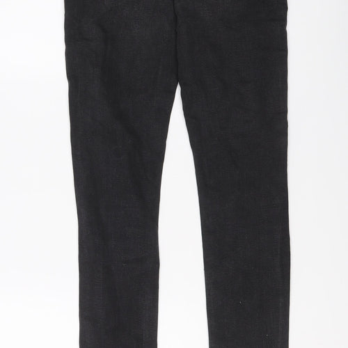 Denim & Co. Womens Black Cotton Skinny Jeans Size 10 L30 in Regular Button