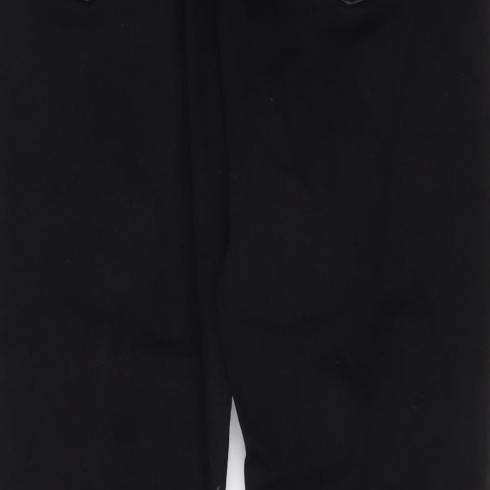 Denim & Co. Mens Black Cotton Straight Jeans Size 36 in L30 in Regular Button