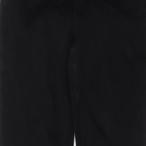 Marks and Spencer Womens Black Cotton Skinny Jeans Size 12 L30 in Regular Button