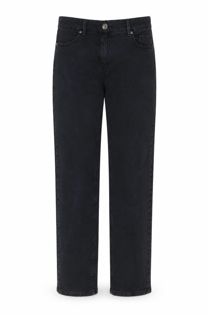 Belmonte Womens Blue Cotton Straight Jeans Size 10 L28 in Slim Button