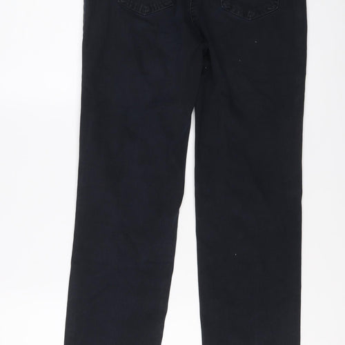 Belmonte Womens Blue Cotton Straight Jeans Size 10 L28 in Slim Button