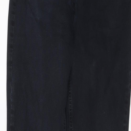 Belmonte Womens Blue Cotton Straight Jeans Size 10 L28 in Slim Button