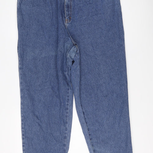 East Coast Womens Blue Cotton Straight Jeans Size 22 L27 in Regular Button