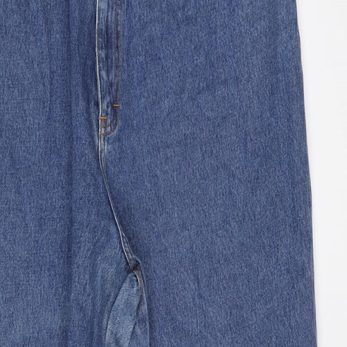 East Coast Womens Blue Cotton Straight Jeans Size 22 L27 in Regular Button