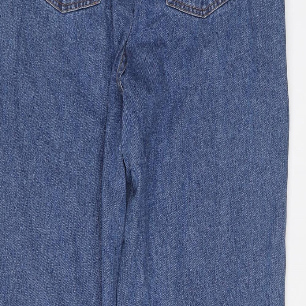 East Coast Womens Blue Cotton Straight Jeans Size 22 L27 in Regular Button