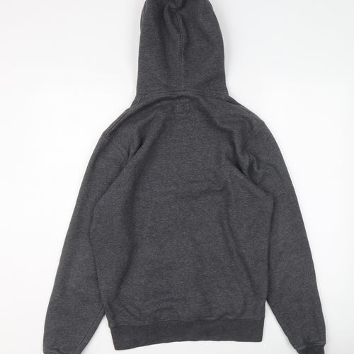 Jack Wills Mens Grey Cotton Pullover Hoodie Size S