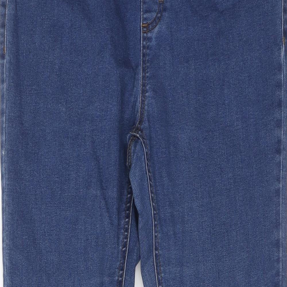 TU Womens Blue Cotton Jegging Jeans Size 14 L27 in Regular