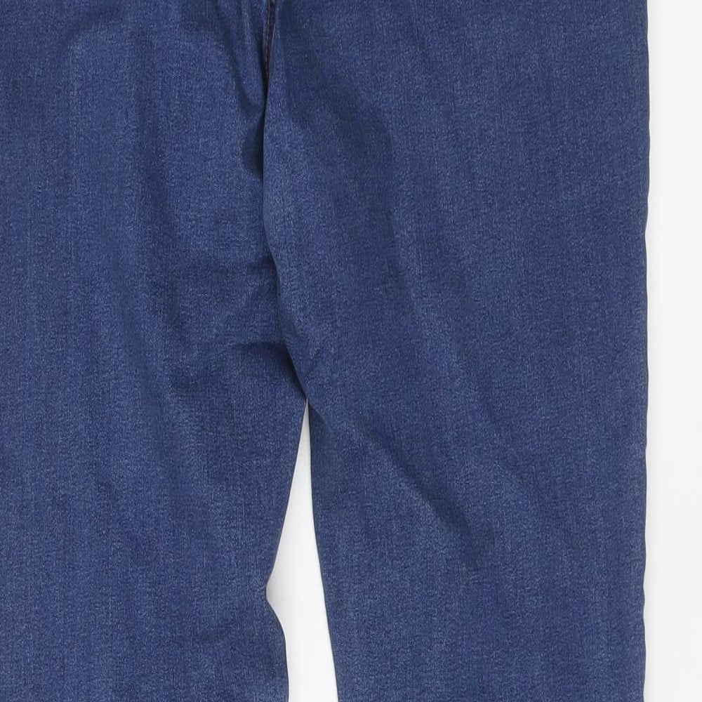 TU Womens Blue Cotton Jegging Jeans Size 14 L27 in Regular