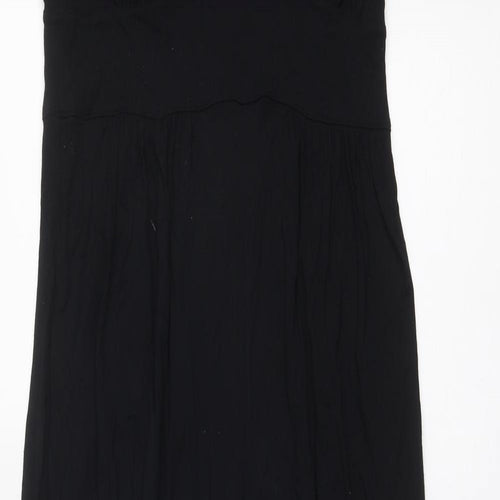 French Connection Womens Black Viscose Jumpsuit One-Piece Size 12 Zip