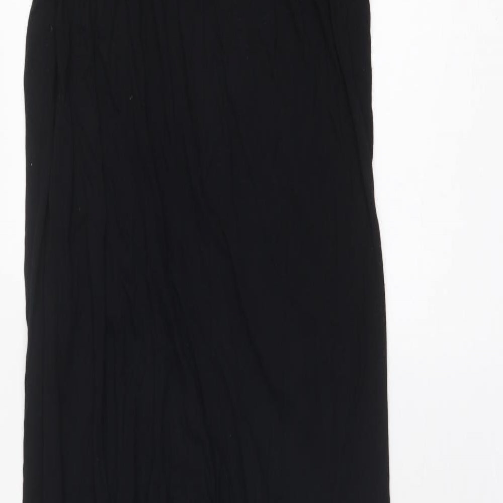 French Connection Womens Black Viscose Jumpsuit One-Piece Size 12 Zip