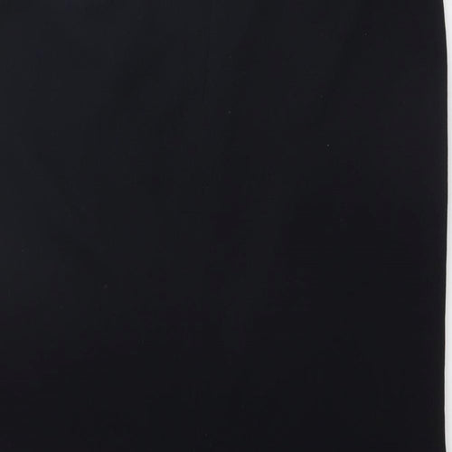 Viyella Womens Black Polyester A-Line Skirt Size 34 in Zip