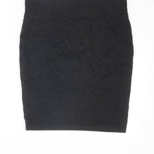 Marks and Spencer Womens Black Acrylic Bandage Skirt Size 12