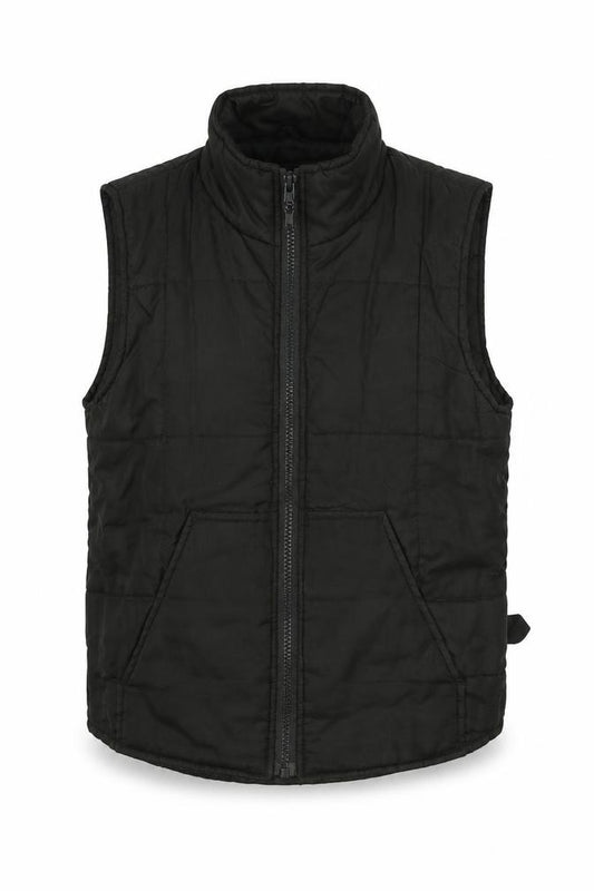 Front view of Athletic Sports women’s green gilet jacket, size UK 10, zip