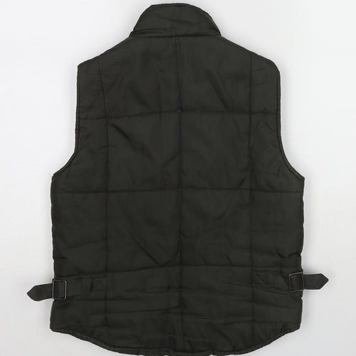 Athletic Sports Womens Green Gilet Jacket Size 10 Zip
