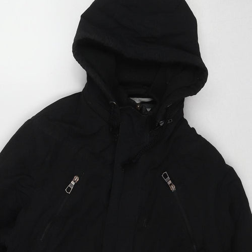 Blue Inc Mens Black Jacket Size XL Zip