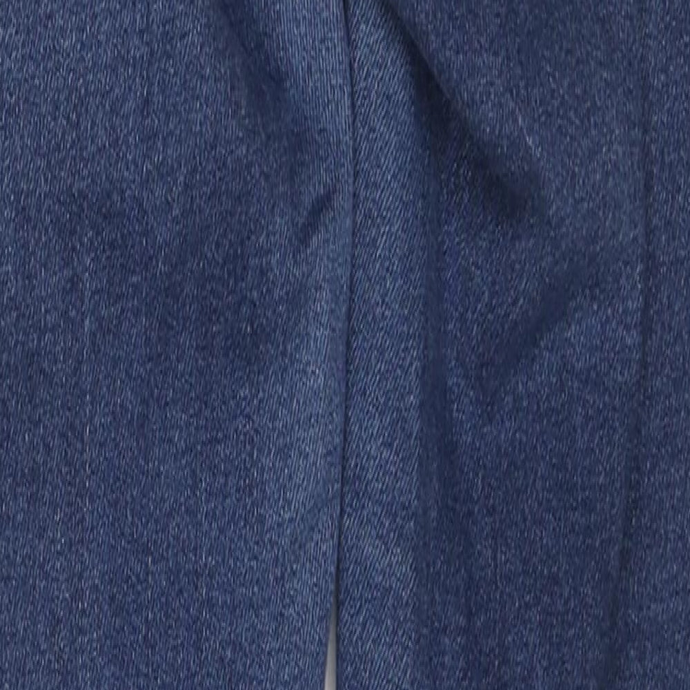 New Look Womens Blue Cotton Skinny Jeans Size 10 Regular Zip