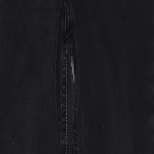 River Island Womens Black Cotton Skinny Jeans Size 12 Regular Zip
