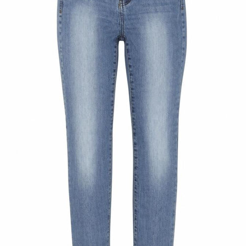 VERO MODA Womens Blue Cotton Skinny Jeans Size 25 in Regular Zip