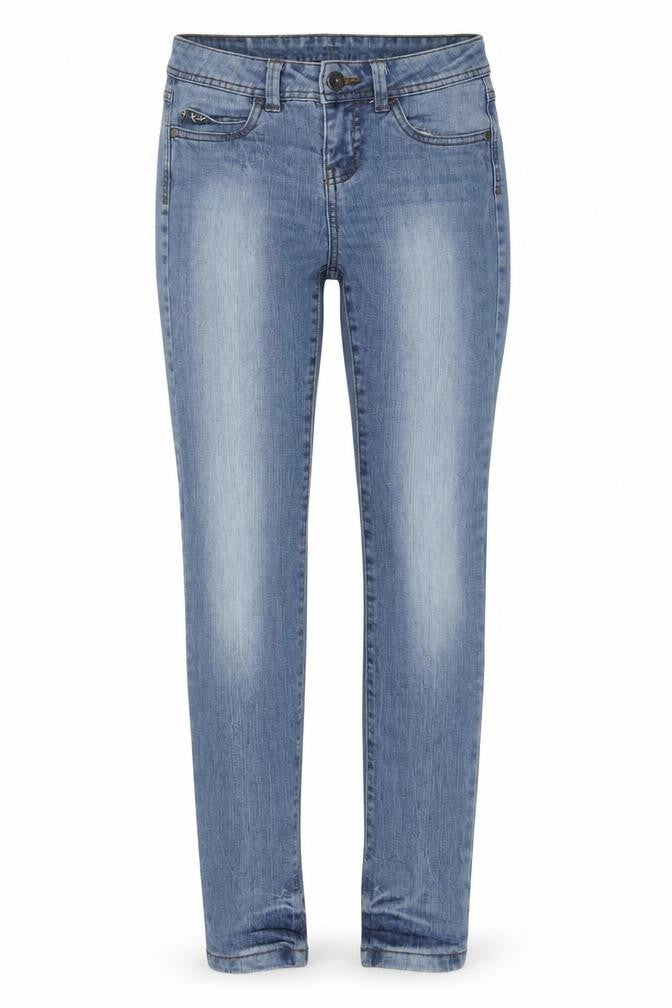 VERO MODA Womens Blue Cotton Skinny Jeans Size 25 in Regular Zip