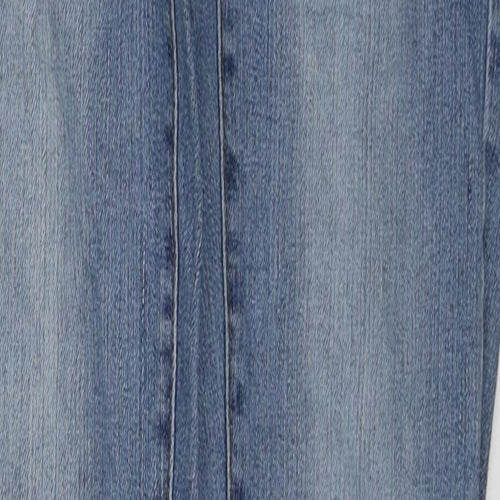 VERO MODA Womens Blue Cotton Skinny Jeans Size 25 in Regular Zip