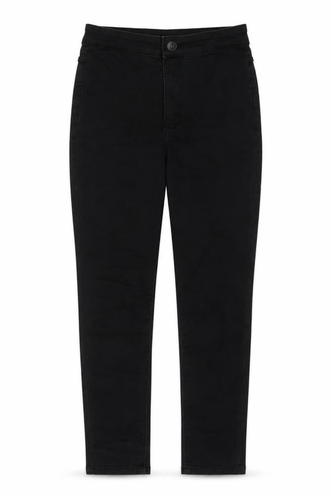 Mango Girls Black Cotton Skinny Jeans Size 11-12 Years Regular Zip