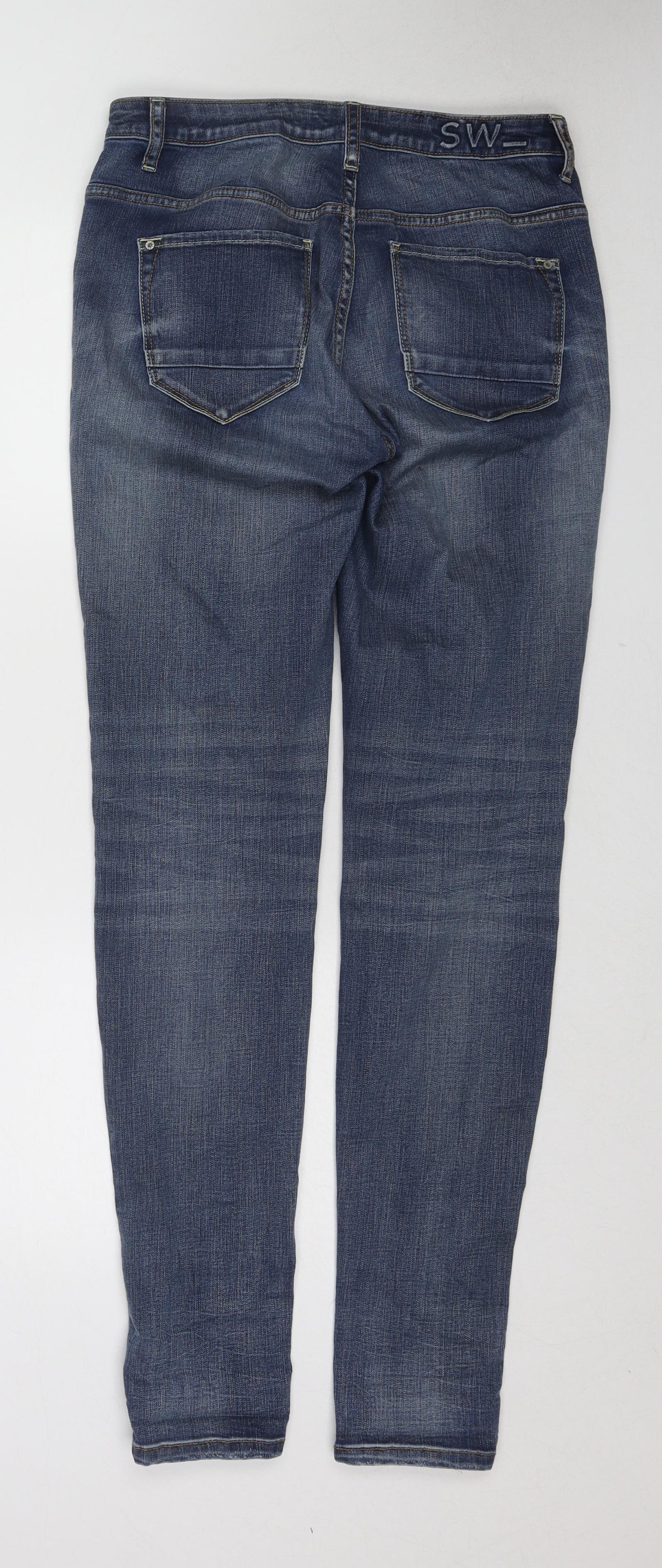 Sandwich Womens Blue Cotton Skinny Jeans Size 10 Regular Zip