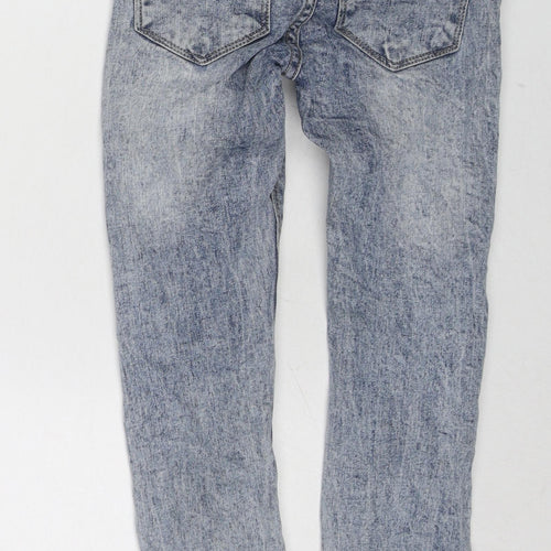 Scopes Boys Blue Cotton Skinny Jeans Size 6-7 Years Regular Pullover