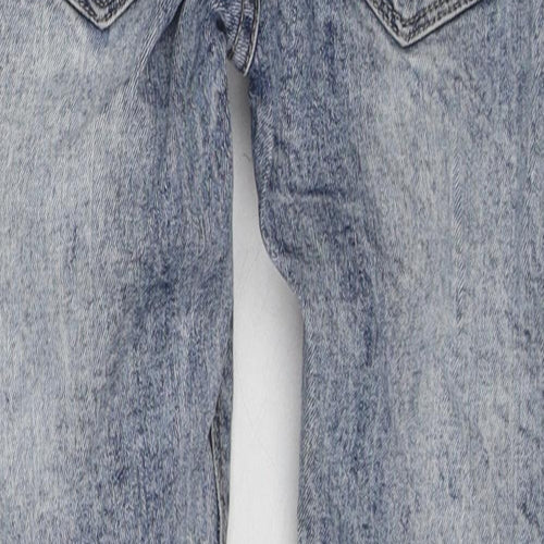 Scopes Boys Blue Cotton Skinny Jeans Size 6-7 Years Regular Pullover