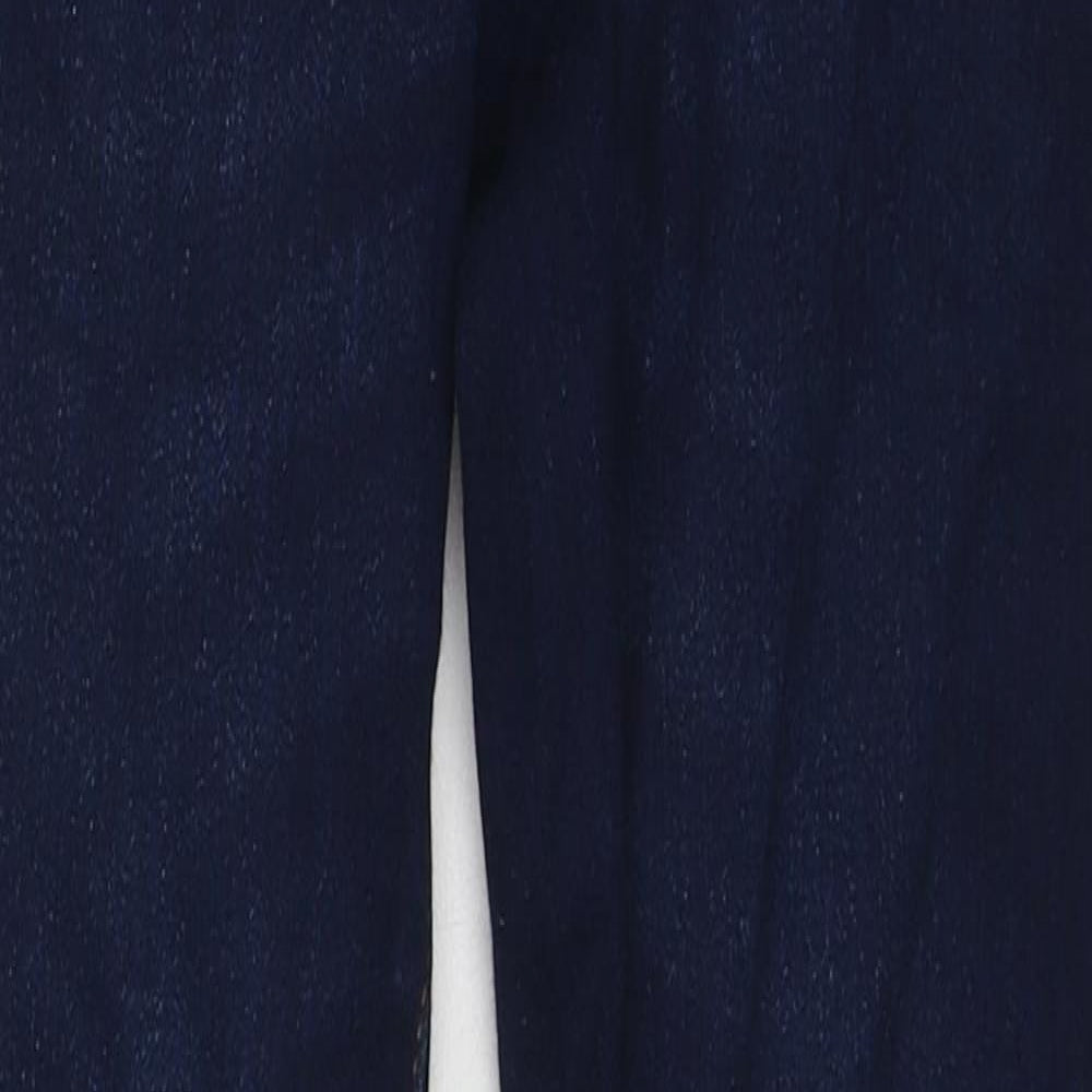 Denim & Co. Womens Blue Cotton Skinny Jeans Size 8 Regular Zip